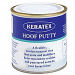 Keratex hoof putty is a unique malleable wax containing slow-release organic disinfectants. Keratex Hoof Putty seals and waterproofs horn separationcavities, preventing germs from compromising hoof health.