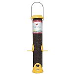 Bird Lovers Yellow Songbird Feeder For Sunflower Seed or Quality Mixes is a cute and cheerful feeder that makes a great starter feeder. It is constructed of durable plastic parts, metal bail wire and UV stabilized polycarbonate tube that prevents yellowi