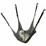 The Marshall Fleece Leisure Lounge is larger than traditional cage hammocks, and can comfortably hold up to 3 adult ferrets. It clips easily to most wire cages and is made with cozy fleece fabric. Assorted colors.