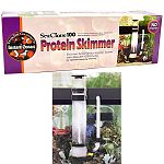 Aquarium Systems Sea Clone 100 Protein Skimmer for Saltwater Reef Fish & Coral Aquarium, Complete with Maxi-Jet pump. Hang-on or sump. up to 100 gal.  Protein skimmers are great for eliminating high nitrate levels.