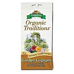 Improve the quality of your soil with Organic Traditions Garden Gypsum. Gypsum increases drainage and air flow within the soil to improve root growth. Corrects burn spots on the lawn. Easy to apply in a pellet form. Case of 12, five pound bags.