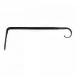 This beautiful straight hanger is perfect for hanging up a hanging plant basket or a bird feeder. May be used either indoors or outdoors. Classic black powder coat finish looks great for a long time and helps to prevent rust. Made of steel.