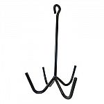 The Metalab Four-Prong Harness Hook is great for organizing your tack room or barn. Just hang from the ceiling and hook can hold a variety of horse tack including reins, leads, bridles, and much more. Made of coated 3/8 inch steel wire.