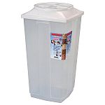 The same quality and durability as the original Vittles Vault.  Newly Designed.  Airtight, leakproof container. Heavy Duty Translucent container lets you see when food is getting low. Great for pet food, cat litter and bird seed.