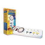 Day-night timer or Wave-maker timer. 8-Outlet Timer/Power Strip --4 timer-controlled outlets --4 constant-power outlets --24 hour mechanical timer with 15 minute setting intervals.  Great for switching water pumps to create tidal-flow.