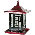 We love this beautiful new feeder from Homestead/Gardner that features a quality powder coated finish that is rust resistant. Geometrically engraved artistic design can be seen in the viewing windows. Holds up to 5.5 lbs. of seed.