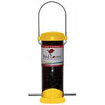 Bird Lovers Yellow Finch Feeder For Nyjer Seed or Quality Mixes is a cute and cheerful feeder that makes a great starter feeder. It is constructed of durable plastic parts, metal bail wire and UV stabilized polycarbonate tube that prevents yellowing.