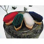 Use this colorful brush to smooth out and groom your horse's coat. Bristles are smooth and stiff to help release the dirt from your horse's coat. The handle is kiln-dried and double-lacquered for many years of use.