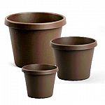 A timeless container for any environment. Chocolate brown standard flower pot in multiple sizes.  Fill with soil, plant, and enjoy.