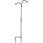 Show off a beautiful flower or plant hanging basket or a decorative bird feeder with this classic shepherd's hook by Hookery. Made of steel with a black powder coat finish. Pole is adjustable from 60 - 90 inches in height.