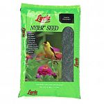 A high-energy souce that is perfect for finches and other small-beaked birds. Attracts all types of finches including American Goldfinches, Purple Finches, House Finches and Pine Siskins. Nyjer Seed