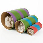 Safe carboard tubes that provide exercise and a hideaway for your pet. Environmentally friendly materials. Free nesting fluff included.