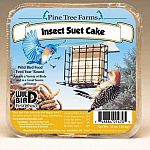 Your backyard birds will love Insect Suet Cake for wild birds by Pine Tree Farms. This highly nutrituous blend of beef suet, ground peanuts, cracked corn, dried mealworms and crickets. Ideal for insect eating birds and year round feeding.