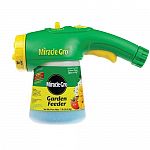 Ergonomic handle for easy grip. Miracle Gro brand. Great, automatic 4 in 1 lawn and garden feeder that requires no measuring, no suction tube to clog and a new jar design that allows Inline Feeding Application, 50 Gallon Capacity.
