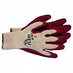 Cool comfortable fit cotton/poly blend string knit, mauve color latex palm for a sure grip. For hand protection. Cool comfortable fit cotton/poly string knit glove the purchaser should verify suitability of the glove for a specific job. Poly/cotton, rubbe