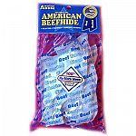 Your dog will enjoy chewing on the American Dog Clear Basted Rawhide Chips by Pet Factory. Made in the USA with a clear baste that tastes great and won't stain. Dogs love the flavor and it keeps them entertained. Available in beef, chicken and peanut butt
