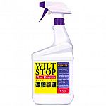 Wilt Stop is non-toxic, derived from the resin of pine trees, has the ability to form a soft, clear flexible film on treated plants. This film protects plants from drying out, drought, wind burn, sunscald, winter kill, transplant shock & salt damage.