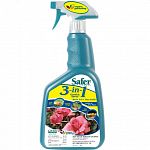 Safer Brand 3 in 1 Garden Spray provides three garden solutions in one: fungicide insecticide, mitacide. Its formulation kills garden insects and mites and controls fungal diseases. Contains patented formula to help reduce injury to most plants.