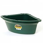 High-impact polyethylene plastic that will stand up to tough farm use. Feeders are portable and easy to install and clean.   26 quart. Green