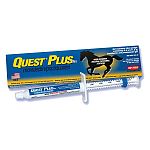 Quest plus is an all-in-one equine wormer that kills tapeworms, large & small strongyles, encysted cyathostomes, pinworms.