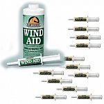 Wind-Aid offers temporary relief of equine bronchial congestion, minor throat irritation and wind problems. Choose package of 12 syringes or 32 oz. bottle. The syringes of Wind Aid are 1 oz each.