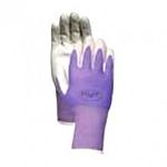Best selling garden glove. Abrasion and puncture resistant nitrile coating molds to the hand. 3 different sizes. The thin polyurethane palm coating offers tremendous dexterity and breathability, while the nitrile palm coating fits like a second skin.