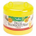Pesticide free and refillable. Use anywhere there is a yellow jacket problem. Use on camping trips, picnics, in the backyard, etc. Just hang the trap at least six feet above the ground, away from the area where you want to be. Fully assembled, ready to u