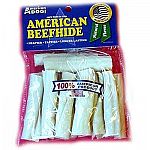 Your dog will love these American Dog Mini Rawhide Rolls, which come in a pack of 15. Made in the USA and packaged for freshness, these rolls are made with cow hide from FDA and USDA inspected and approved facilities. Great tasting!