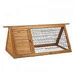 The Ware Premium + Backyard Hutch provides your small pet with a nice outdoor shelter. Has a hop way door that allows your pet to come and go as they wish. Great for rabbits, guinea pigs, and even chickens. Easy assembly.