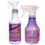 Repels dust, dirt, grass, urine, leather and manure stains. Spray horse's coat, mane and tail, brush or towel into coat. Comb and detangle mane and tail. Mist entire horse, mane, tail and coat lightly again.