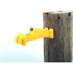 Extends wire 5 inches from post. Excellent for hogging down over old field fence. 3 inches of woodex rests on 30d nail. Molded of high density polyethylene with uv inhibitors. Complete with nails. 10 to a package 25 packages to a case.