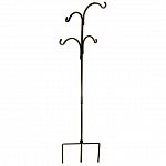 This quad crane hook has four heavy duty hooks that let you show off four beautiful hanging baskets or bird feeders. Black finish looks great with colorful flowers. Easy to install and made to be long lasting and durable.