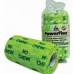 Bitter-taste, no chew print.  Strong, self-adhering bandage delivers 23 lbs tensile strength, making it more than twice as strong than other cohesive bandages.  4 in. x 5 yards - Lime