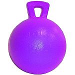 The Jolly Ball with Handle for Horses is a fun and exciting ball that is non-toxic and may be tossed or bitten into. This amazing ball won t deflate when punctured by your horse s teeth. Helps entertain your horse and keep him happy! Size is 10 inches.