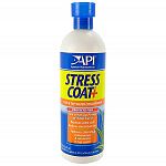 Aquarium Pharmaceuticals Stress Coat can be used with freshwater tropical fish, marine fish, invertebrates and coldwater species including koi and goldfish. Stress Coat will not harm aquatic plants.