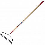 Welded 14-tine head with 54 inch wood handle. The True American line is designed for consumers who want American-made, durable tools with high-quality features. This classic bow rake is part of the foundation of any lawn and garden tool collection.
