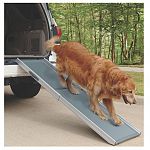 This conveniently-designed pet ramp / dog ramp is more versatile, easier to transport, and has better traction than others previously available. Constructed with high-impact molded resin.