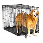Home training and travel crate for dogs cuts housebreaking time in half by keeping puppy from eliminating in one end and sleeping in the other. Allows you to adjust the length of the living area as your puppy grows into its new home.