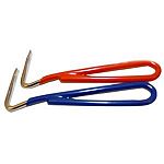 This Vinyl Covered Hoof Pick by Partrade is economical and durable. Great for buying in multiples, this handy hoof pick helps to keep your horse's hooves healthy and fungus free. Available in red or blue. Size is 4 3/4 inches. Made of steel.