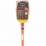 Fruit picker 96 inch telescoping aluminum handle. Features a basket with hooks to pick up fruit easily without damaging them. Lightweight and easy to use. 10 years manufacturers warranty.
