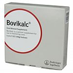 Bovikalc is a unique bolus formulation of calcium that provides for both fast and extended sustained serum calcium levels. Bovikalc is an oral mineral nutritional supplement providing a source of calcium for use in freshening cows.
