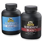 SuperShine Hoof Polish and Sealer is North America's best-selling hoof polish. It gives your horse's hooves a magnificent mirror-like finish and dries in less than 60 seconds. The quick-drying formula helps prevent dirt and dust from settling. 8 oz.