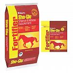  Sho-Glo is a vitamin and mineral fortifier that is designed to be fed as a supplemental source of vitamins and minerals to horses. As a horse's activity level increases, its nutrient requirements can also increase. 