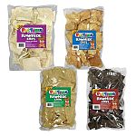 Flavored Chew Strips for Dogs.  Peanut Butter, Cheese, Chicken and just Plain. Helps Prevents Tartar Buildup.  Dogs love them and you will love the value.