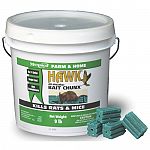 Hawk can kill rats and mice in a single feeding with its powerful anticoagulant bromadiolone. Use hawk with confidence for unsurpassed control, even against warfarin-resistant super rats. Rats and mice die in 4 or 5 days after eating. 9 pound.