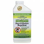  Liquid Fence® Original Deer & Rabbit Repellent is all natural, biodegradable and environmentally safe. It will not harm the plants or animals and is backed by a written 100% guarantee. 1 quart (makes 4 gallons) 