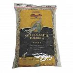 Finest, most popular cockatiel mix. With tropical fruit, white millet, safflower, wheat, oat groats, buckwheat, flaked corn and sunflower seed. With electrolytes and vitamins added in an orange extract base.