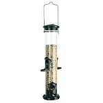  The Audubon Seed Tube Feeder is a perfect addition to any bird feeding area. Durable construction features unique metal seed ports that provide birds with a solid perch. 