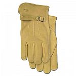 These Premium Grain Leather Gloves with Buckle Wrist for men are made to your hands protected, while providing maximum comfort and mobility. Unlined drivers style glove has an adjustable buckle strap for a secure and comfortable fit. High quality leather.