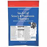 The only complete calf milk replacer that treats bacterial scours and pneumonia. Highest approval levels of neomycin and oxytetracycline medications, functional globulin proteins, complex probiotic sugars. Use 2 packets per day for 7 days for best results